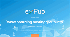Desktop Screenshot of boarding.hostinggroup.info